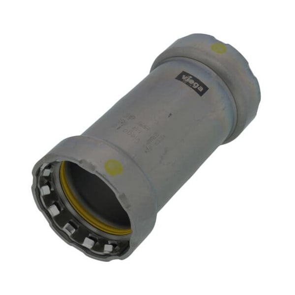 Viega MegaPressG couplingNo stop P1 1.25 P2 1.25 carbon steel zinc-nickel coating 25046 - main