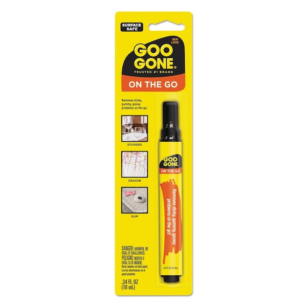 Goo Gone Mess-Free Pen Cleaner, Citrus Scent, 0.34 Pen Applicator, PK12 2100 - main
