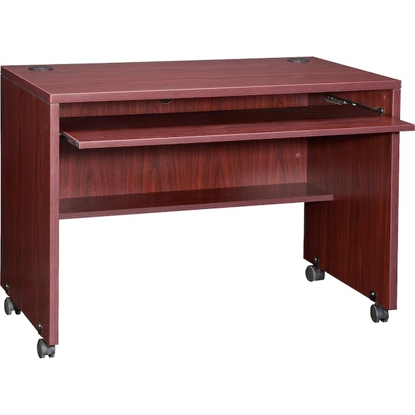 Lorell Essentials Computer Workstation, 29.5" x 41.38" x 23.63", Mahogany LLR48085 - main