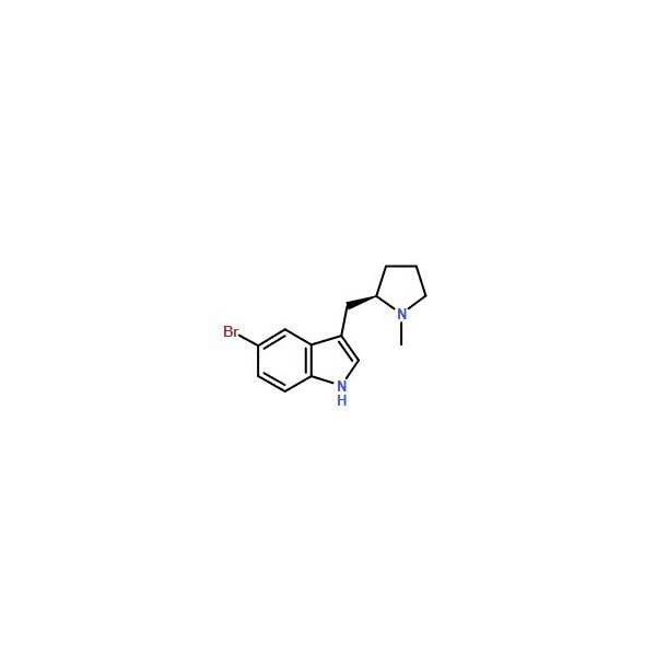 Ak Scientific (R)-5-Bromo-3-(1-methyl-pyrrolidin-2-ylmethyl)-1H-indole (1g), CAS 143322-57-0 V2433-1g - main