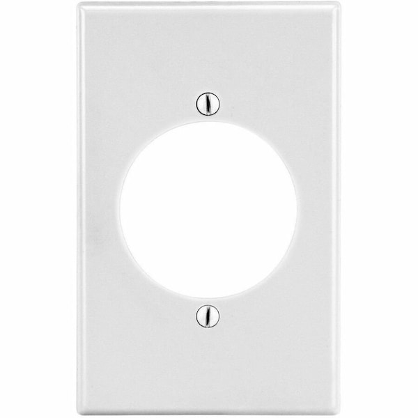 Hubbell Wiring Device-Kellems Wallplate, 1-Gang, 2.15" Opening, White P724W - main