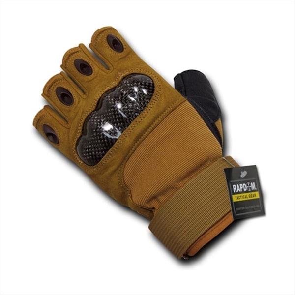 Pinpoint Half Finger Knuckle Glove - Coyote, Medium PI119698 - main