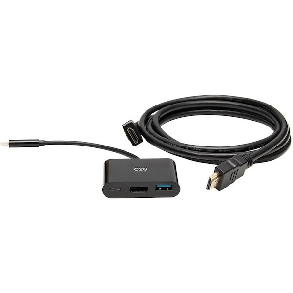 C2G USB C Mini Docking Station Kit for Chromebook - 6ft HDMI Cable Included C2G54476 - main