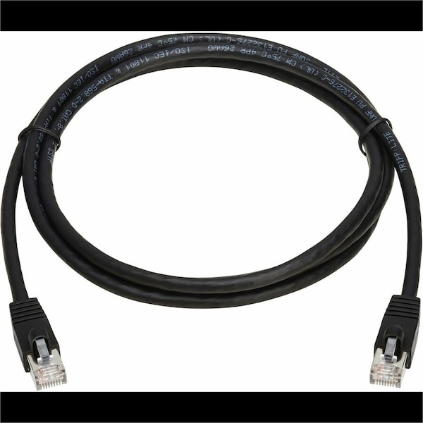 Eaton Tripp Lite Series Cat8 40G Snagless SSTP Ethernet Cable RJ45 M/M, PoE, Black, 6 ft. 1.8 m N272-F06-BK - main