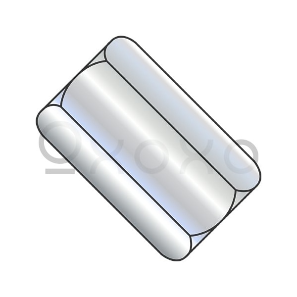 Oxoxo 1/2-13X1 3/4 Hex Rod Coupling Nut 11/16 inch Across Flats Zinc, 150PK 201766 - main