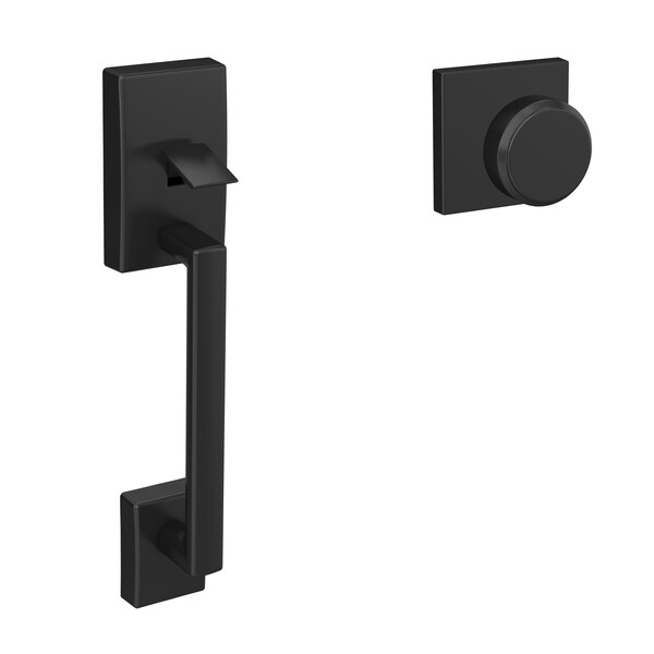 Schlage Residential Schlage Custom Century with Bowery Knob and Collins Rose Bottom Half Handleset with 16601 Latch FC285CEN622BWECOL - main