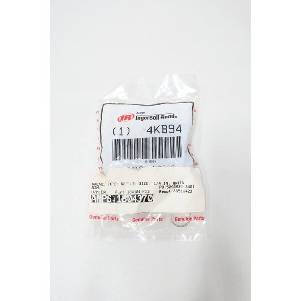 Ingersoll-Rand PNEUMATIC 1/4IN NEEDLE VALVE 4KB94 - main