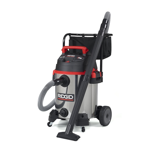 Ridgid Wet/Dry Vacuum, 16 gal., Stainless Steel, Fine Dust