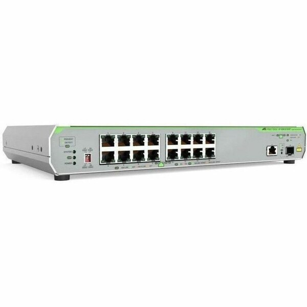 Allied Telesis GIGABIT UNMANGED SWITCH WITH 10G UPLINK, 16X 10/100M/1G-T, 1X 100M/1/2.5/5/10G-T AT-GS910/18XST-10 - main