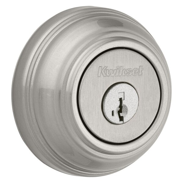 Kwikset 99850074 Deadbolt, 1 Grade, K4 Key, Metal, Satin Nickel, 238 to 234 in Backset, KW1 Keyway 985 15 SMT CP - main