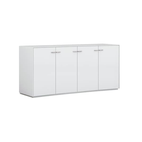 Homeroots 72in White Buffet Table with Four Doors 366267 - main