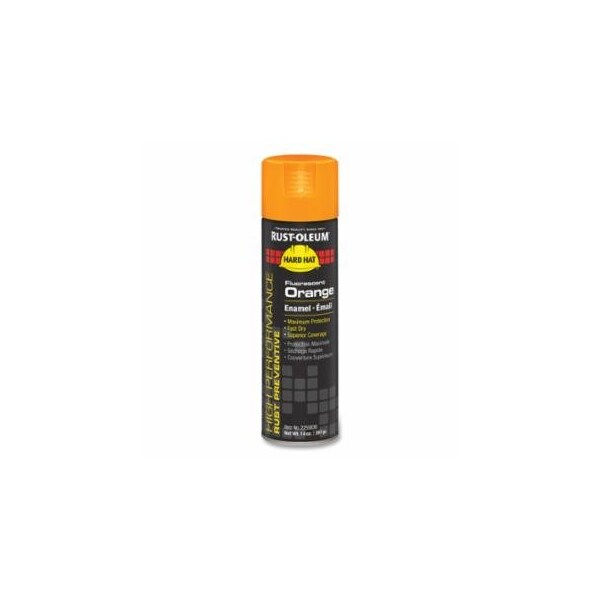 Rust-Oleum High Performance V2100 System Enamel Spray Paint, 14 oz, Fluorescent Orange, Gloss Finish, 6PK 647-2255838 - main