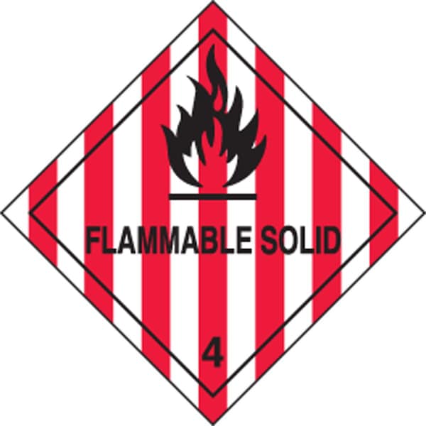 Accuform DOT SHIPPING LABELS HAZARD CLASS 4 MSL401PS2 - main