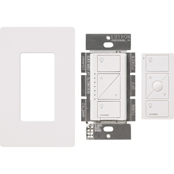 Lutron Smart Dimmer Expansion Kit, White P-PKG1W-WH - main
