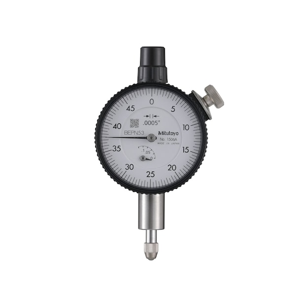 Mitutoyo Dial Indicator, .0005, .125 In, 3/8, LB 1506A - main