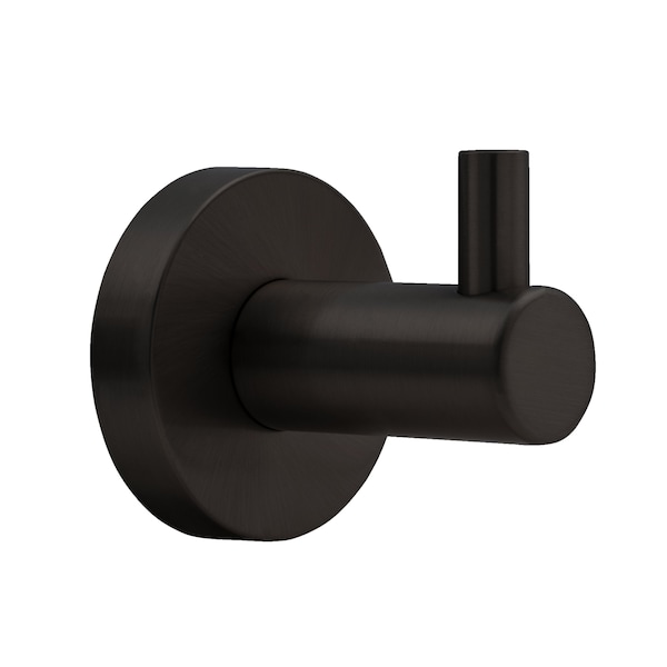 Geo Contemporary Single Robe Hook Matte Black Finish GBA-GBSRH-MB - main