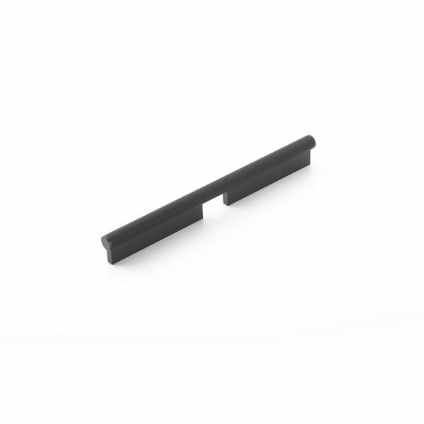 Schaub 6in Center to Center Modo Cabinet Pull Matte Black Finish 1202-MB - main
