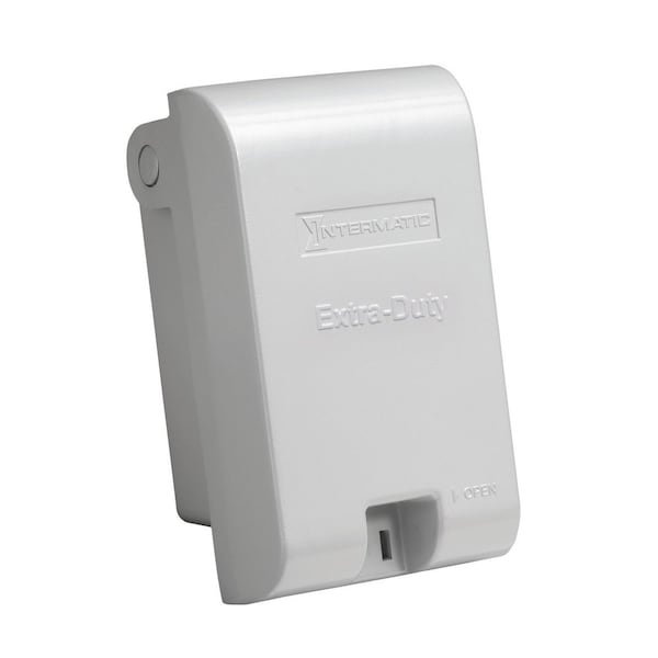 Intermatic Extra-Duty Die-Cast In-Use Weatherproof Cover, Single-Gang, Vrt, 2.75 in Gray WP3110MXD - main