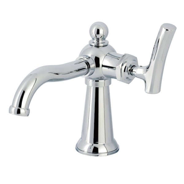 Kingston Brass One-Handle Single-Hole Bathroom Faucet with Push Pop-Up Drain, Polished Chrome KS3541TKL - main