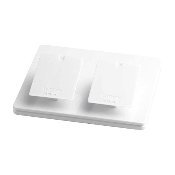 Lutron Pedestal, White, Double L-PED2-WH - main
