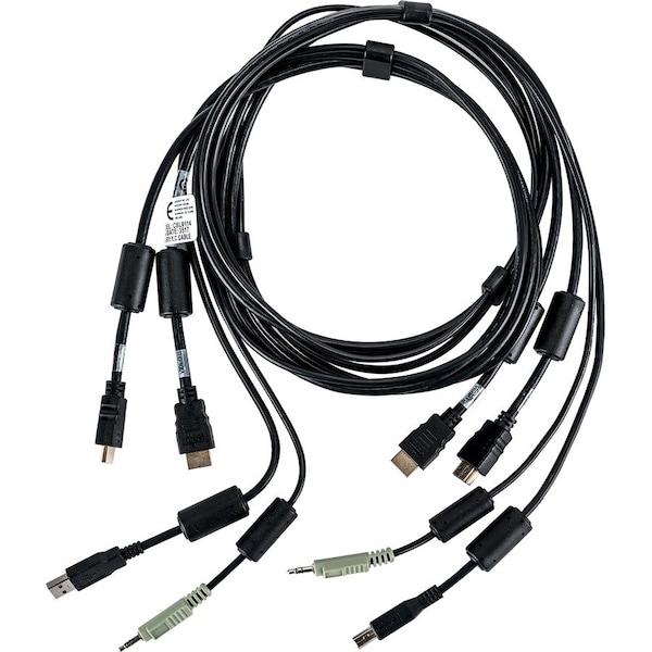 Vertiv Cybex SC800/SC900 10 feet All-in-One KVM Cable | Dual Head | 4K UHD | HDMI-to-HDMI (CBL0115) CBL0115 - main
