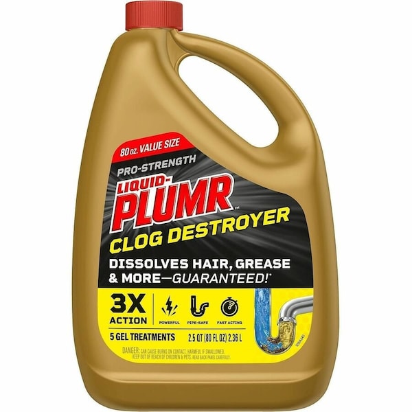 Liquid-Plumr Gel Clog Remover 80 oz 00228 - main