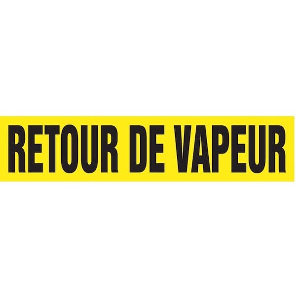 Accuform FRENCH PIPE MARKER RETOUR DE VAPEUR CRPK669STB - main