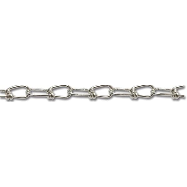 Campbell Chain & Fittings Campbell 076-2024N Double Loop Chain, 255 lb Working Load Limit, No2/0, Carbon Steel, Zinc, 250 ft L 076-2024N - main