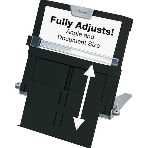 Fellowes 8039401 Professional Series Document Holder- 12w x 8d x 17 1/4h- Slate Gray/Silver 8039401 - main