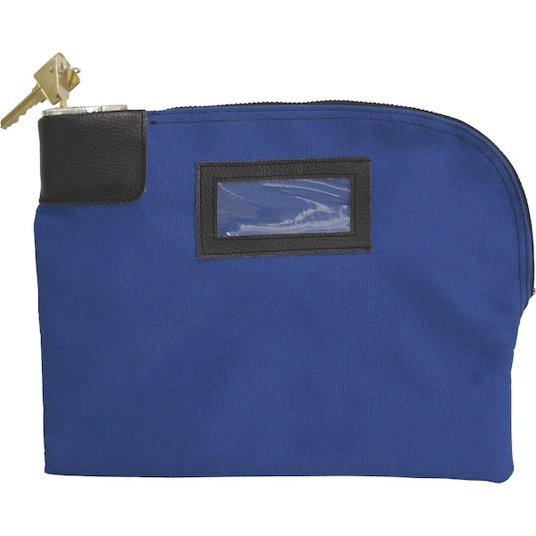 Controltek Carrying Case Cash, Coin, Document, Card, Check, Royal Blue, Canvas Body, 8.5in Height x 11in Width 530312 - main