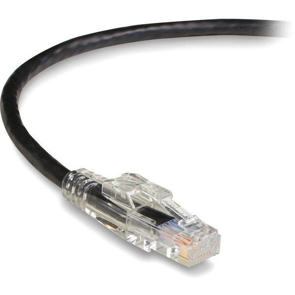 Black Box CAT5e 350-MHz Locking Snagless Stranded Ethernet Patch Cable - Unshielded UTP, CM PVC RJ45 C5EPC70-BK-07 - main