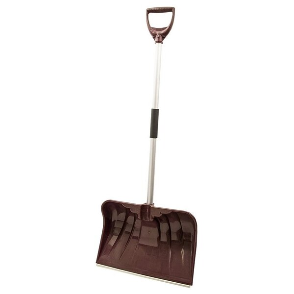 Back-Saver Snow Shovel And Pusher, 20 In W Blade, Polyethylene Blade, Aluminum Handle, D-Shaped Handle 36PLW-S - main