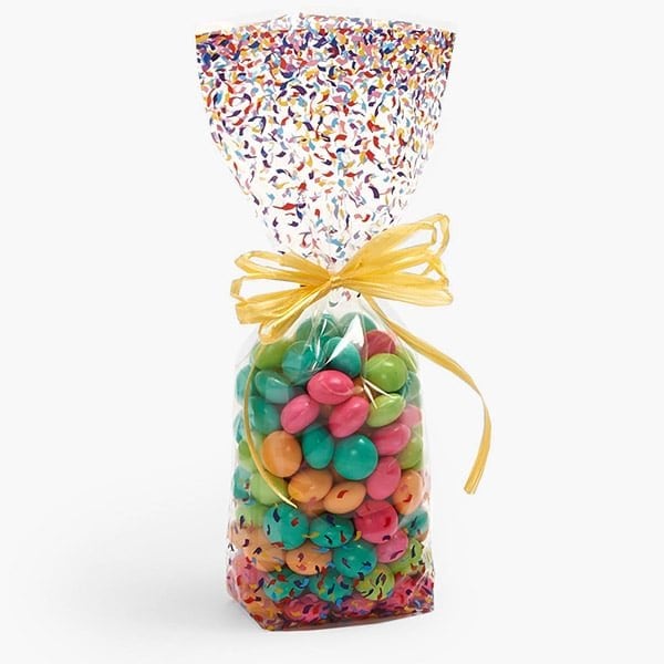 Nashville Wraps Confetti Sprinkles 1.4 mil Cello Bags, 2.25x1.5x8.75, 100PK 94141 - main