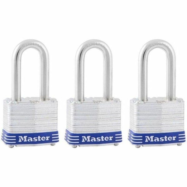 Master Lock 3-3 in. H X 1-9 in. W X 27 in. L Steel 4-Pin Cylinder Exterior Padlock, PK3 3TRILF - main