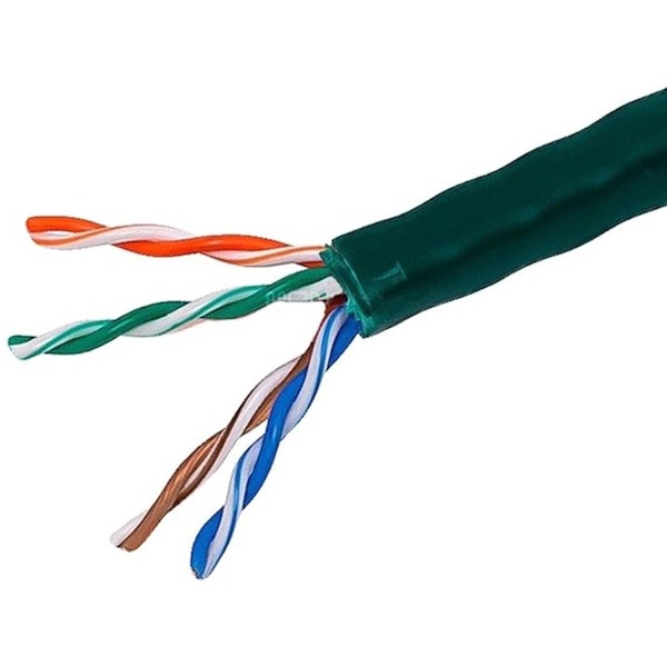 Monoprice Cat5E Utp Solid, Cmr, Green 1000 ft. 12759 - main