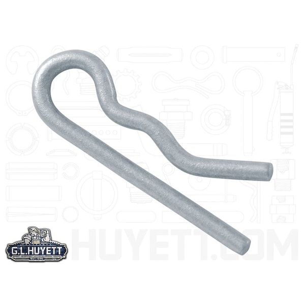 Huyett Bridge Pin, Zinc Plated Spring Steel, 0.051 in Wire Dia x 0.750 in Length x Fits 7/64 in Shaft BP-119 - main