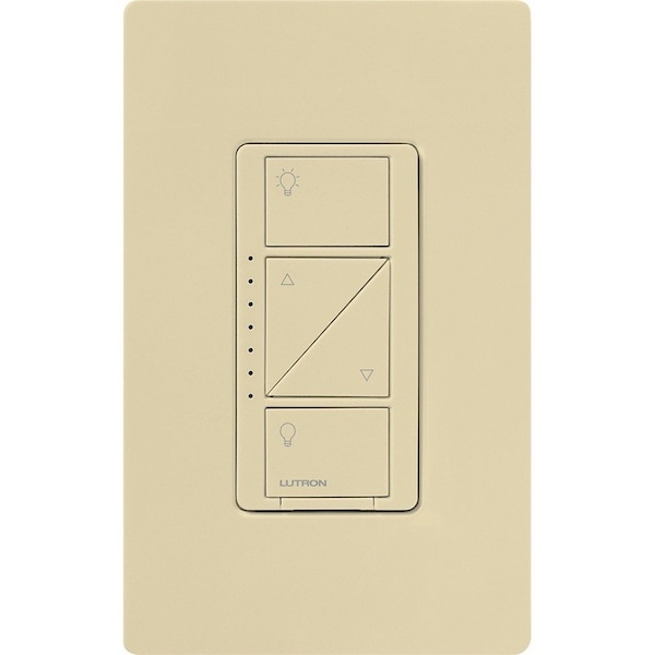 Lutron Lighting Dimmer, 1-Pole, 120V, Ivory PD-6WCL-IV - main