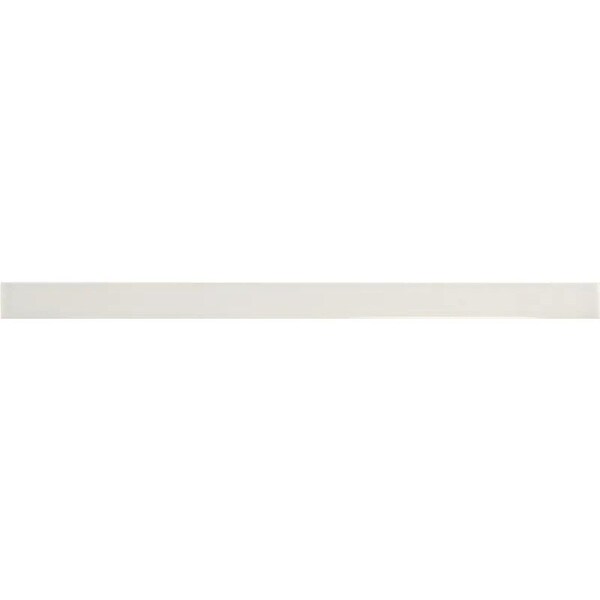 Apollo Tile Horizonte 0.5 x 8 in. Glossy Snow White Ceramic Pencil Trim Wall Tile 0.27 sq ft/case, 10PK FLT88SNWPENA - main
