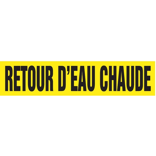Accuform FRENCH PIPE MARKER RETOUR D ft EAU CRPK427STB - main