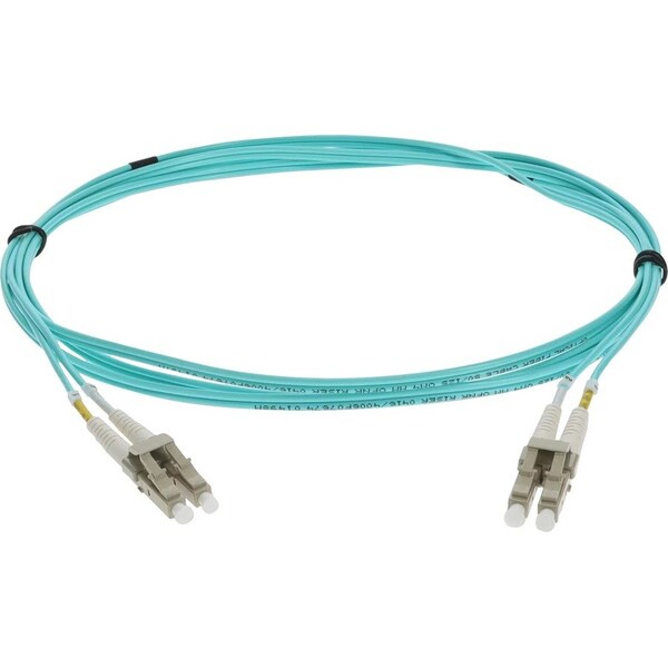 Add-On 3.5m LC to LC Aqua OM4 Duplex OFNR (Riser-Rated) Fiber Patch Cable ADD-LC-LC-3-5M5OM4 - main