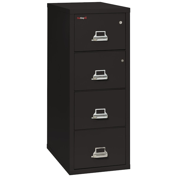 Fireking 4 Drawer, 1 Hr Fire Rated, Vertical, 31" Legal, Safe-In-A-File Black 4-2131-CBLSF - main