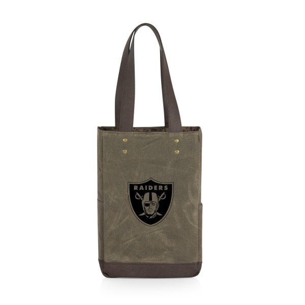 Picnic Time Family Of Brands NFL Las Vegas Raiders - 2 Bottle Insulated Wine Cooler Bag 536-02-140-234-2 - main