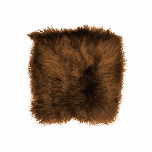 Homeroots 15" X 15" Brown Synthetic Solid Color Pad 328321 - main