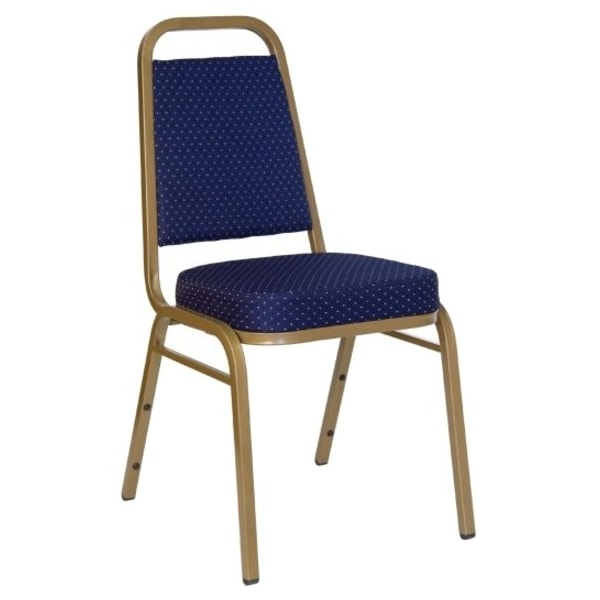 Flash Furniture Hercules Banquet Chair, 17-1/2 in W 20-1/4" L 36" H, Fixed, Fabric Seat FD-BHF-1-ALLGOLD-0849-NVY-GG - main