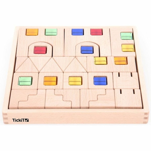 Tickit Wooden Building Gem Blocks 73546 - main