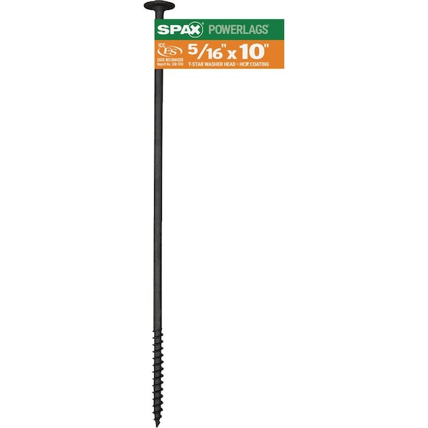 Spax Powerlag 5/16''x10'' T40 Washer Head HCR, Exterior Rated Lag Screw 4581820802547 - main