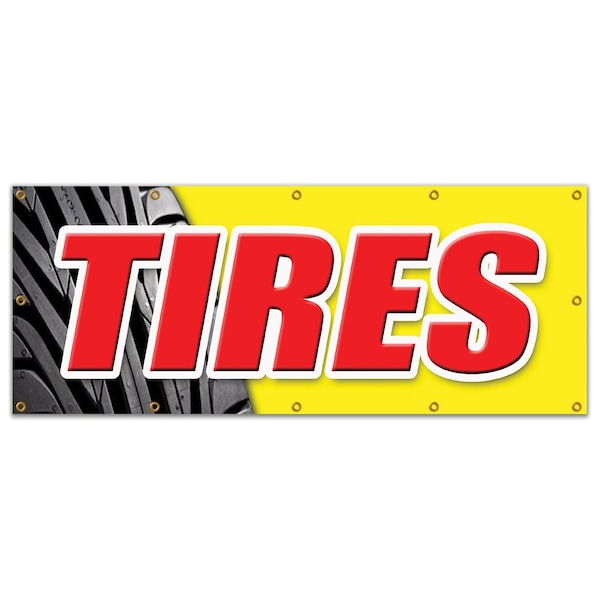 Signmission Tires, 48 Inch x 120 Inch, Banner B-120 Tires - main