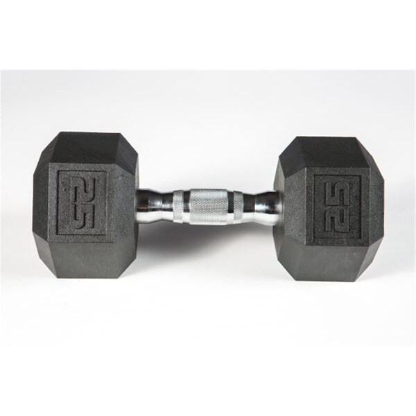 York Barbell York Premium Pvc Hex Dumbbell with Chrome Ergo Handle - 25 lbs 37009 - main