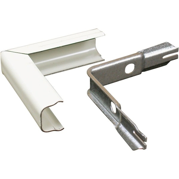 Legrand External Elbow Raceway, 500 Series, 1 Channel, 3/4 in W, 0.53 in H, 2-3/4 in L, Ivory V518 - main