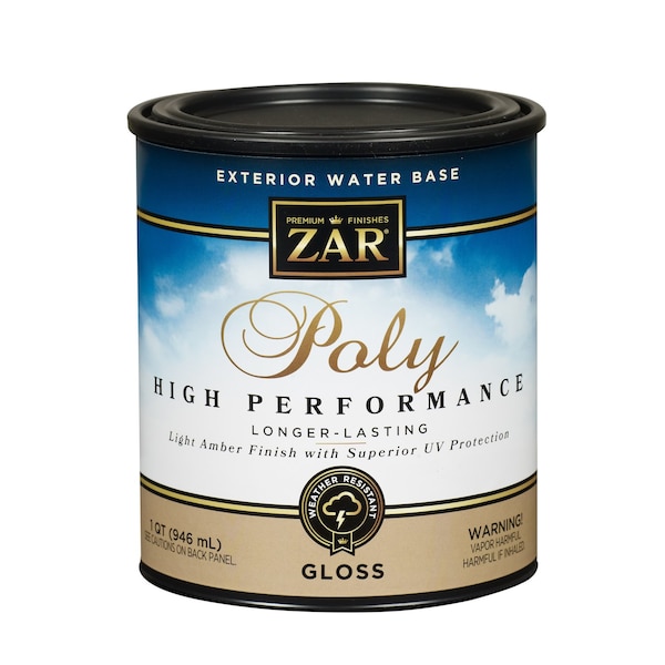 Zar Gloss Light Amber Water-Based Polyurethane 1 qt 832679 - main